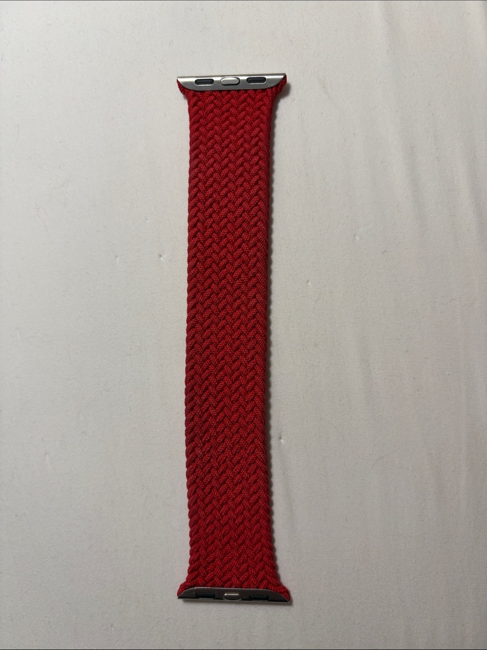 Braided Solo Loop Apple Watch Bands - Red Size 6, 40mm